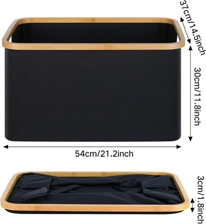 efluky Foldable Laundry Basket 60L Collapsible Storage Basket 2pc