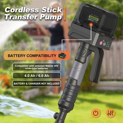 Water Transfer Pump Cordless Brushless Makita 18V 2500L/H 1.0-1.4m Telescopic