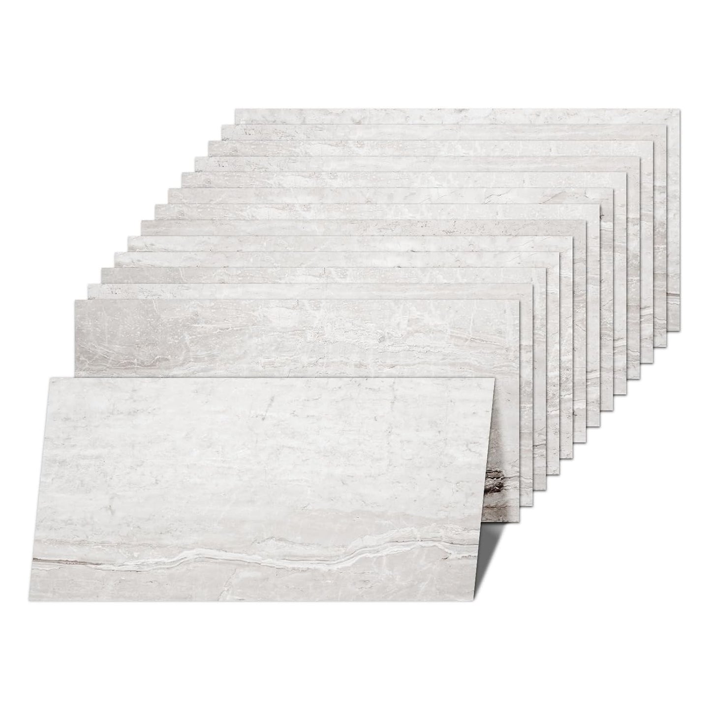 Self Adhesive Floor Tiles Stone Effect Vinyl Flooring Peel Stick 61 x 30.5 cm