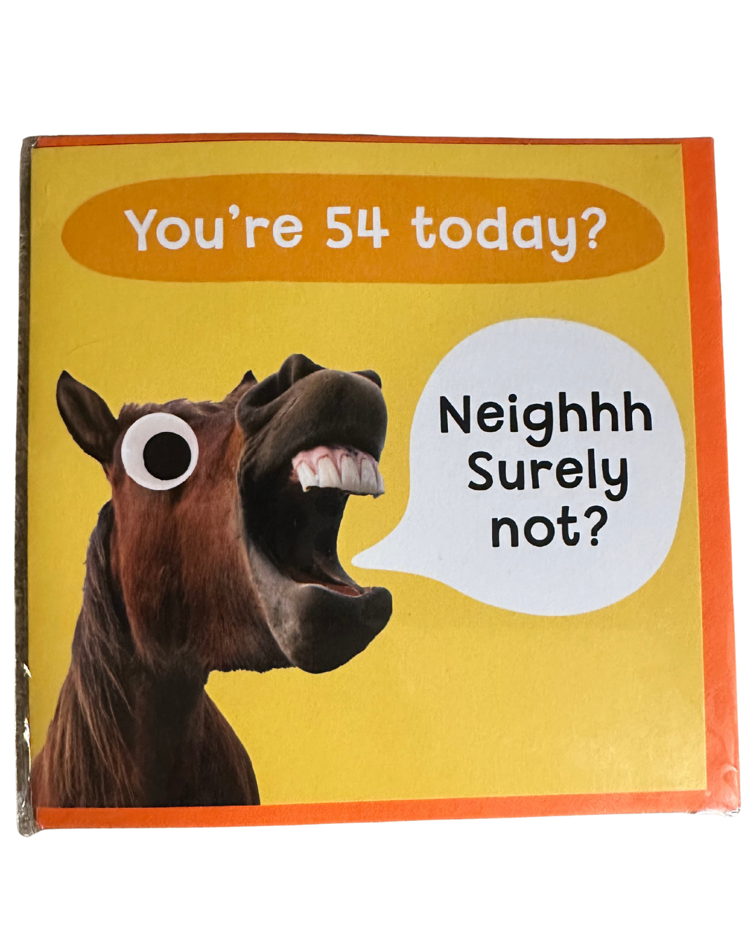 Huxters Birthday Cards with Horses Adults Celebration 54th Years Old