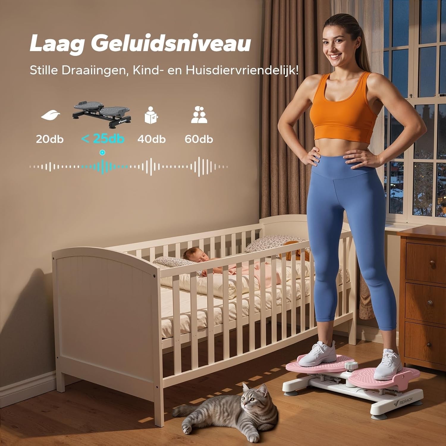 Twist Waist Disc Board Balance Trainer Bands Fitness Core Legs Hips Home Gym