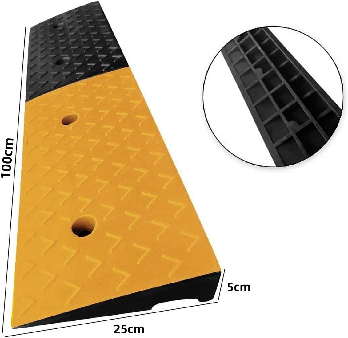 Heavy Duty Rubber Kerb Ramps 2in Rise Non Slip Driveway Wheelchair Access