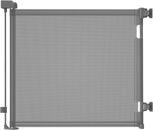 Retractable Baby Stair Gate 86cm x 300cm Mesh Safety Barrier Child Dog Indoor