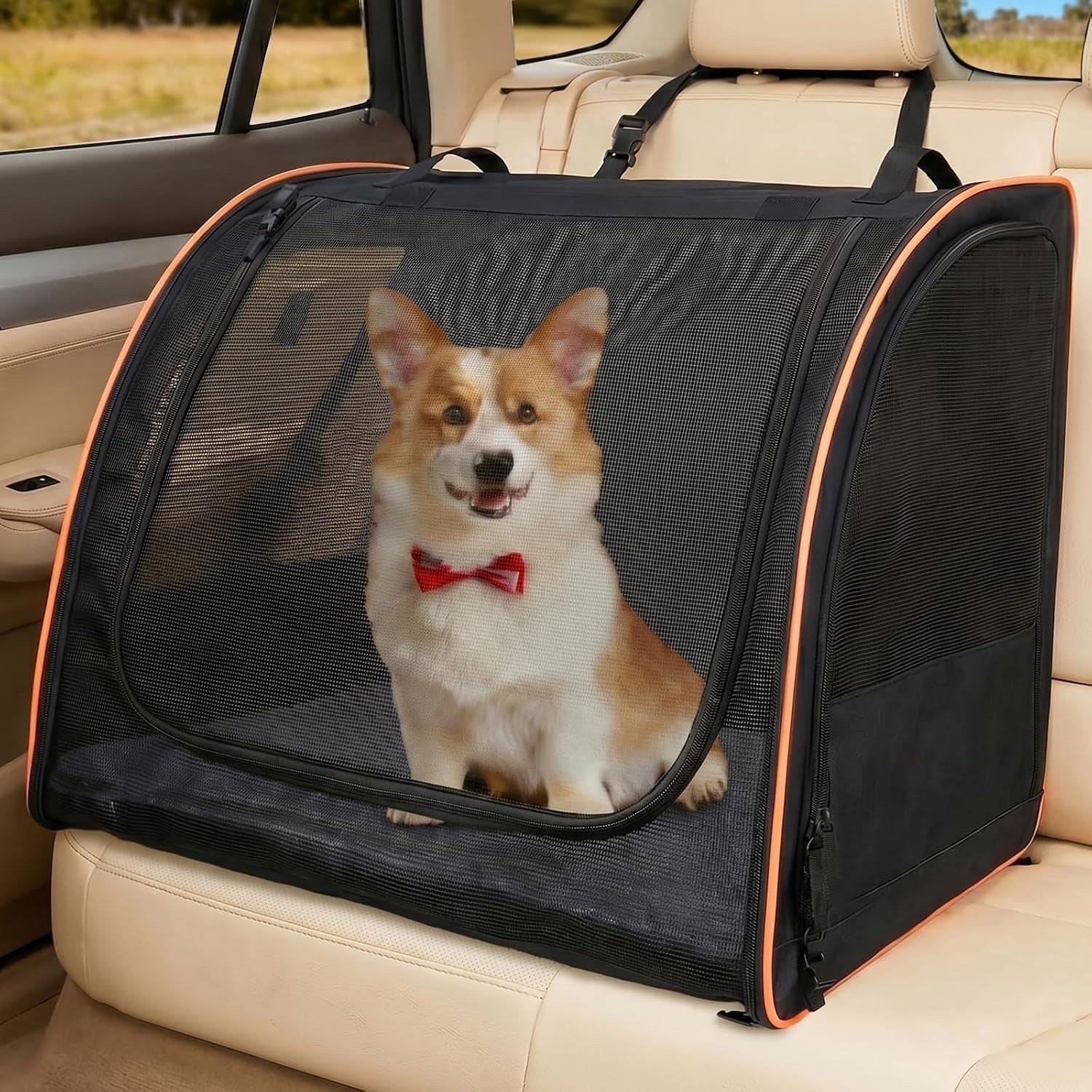 Pet Stroller Dog Pram 3-in-1 Cat Carrier Foldable 15kg Grey 4 Wheel Travel Bag