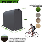 1x1.8m Outdoor Bike Storage Shed Waterproof UV Resistant Metal Frame Tent