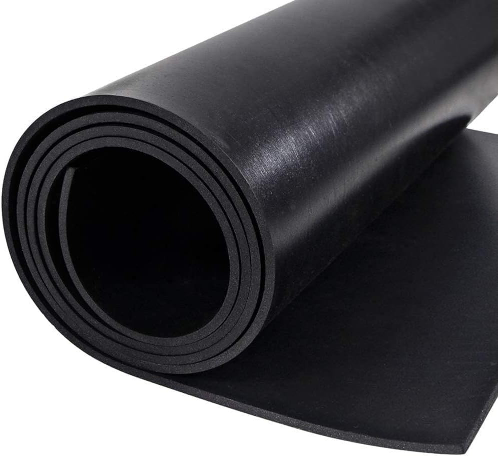Rubber Matting Sheet 3mm Smooth Neoprene 100x200cm Waterproof Non Slip Black