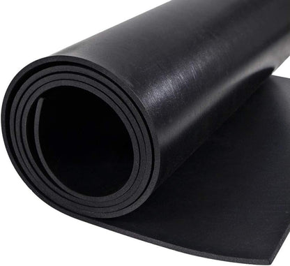 Rubber Matting Sheet 3mm Smooth Neoprene 100x200cm Waterproof Non Slip Black