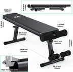 JX FITNESS Adjustable Weight Bench Home Gym Weight Lifting & Sit Up
