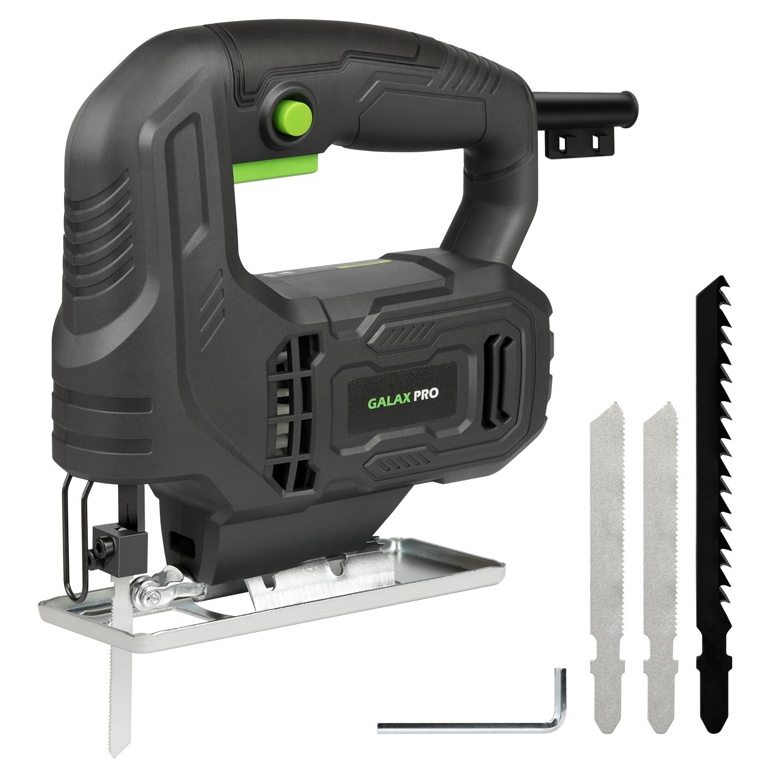 GALAX PRO 400W Variable Speed Jigsaw, 3000 SPM,±45° Bevel Cutting