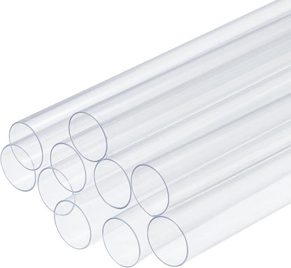 10x Clear Polycarbonate Rigid Tube 19mm OD 18mm ID 500mm Water Cooling