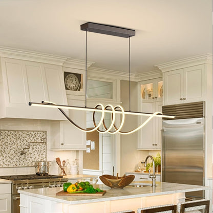 LED Pendant Ceiling Light Dimmable Remote 3000K-6000K 39in Kitchen Island Lamp