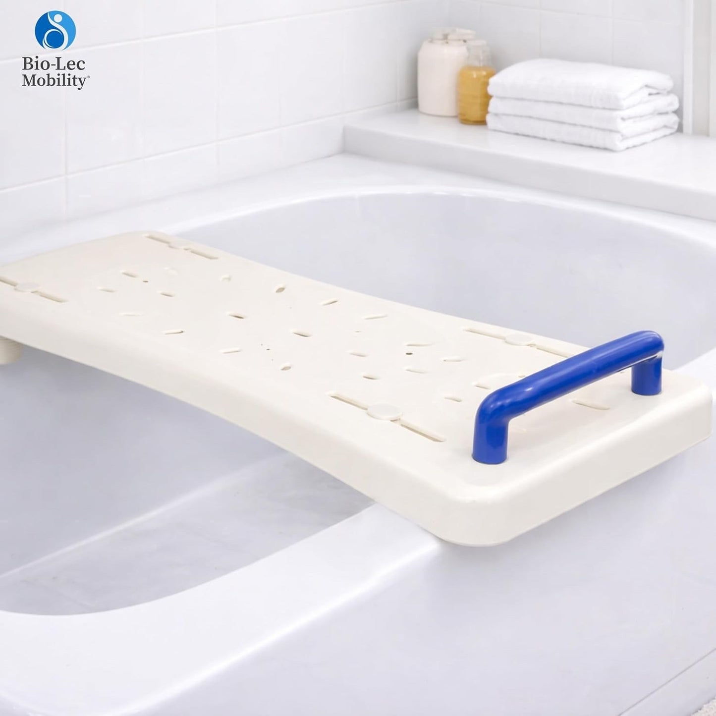 Bath Board Transfer Seat with Handle 70cm Adjustable Elderly Disabled Aid