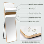 Full Length Floor Mirror 152x46cm Large Standing Aluminium Frame Bedroom
