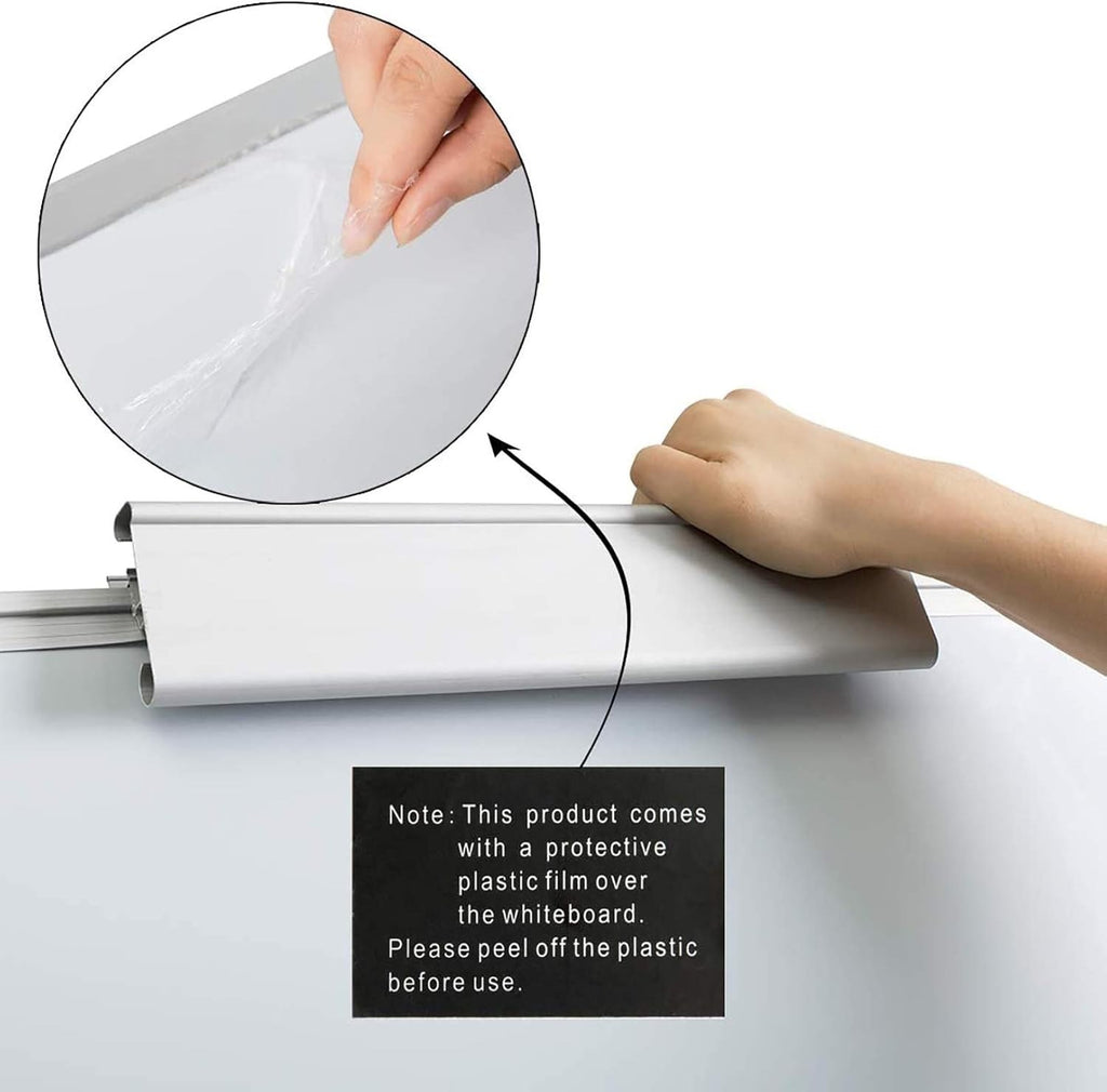 Magnetic Whiteboard Stand 90x60cm Portable Tripod Flipchart Easel White