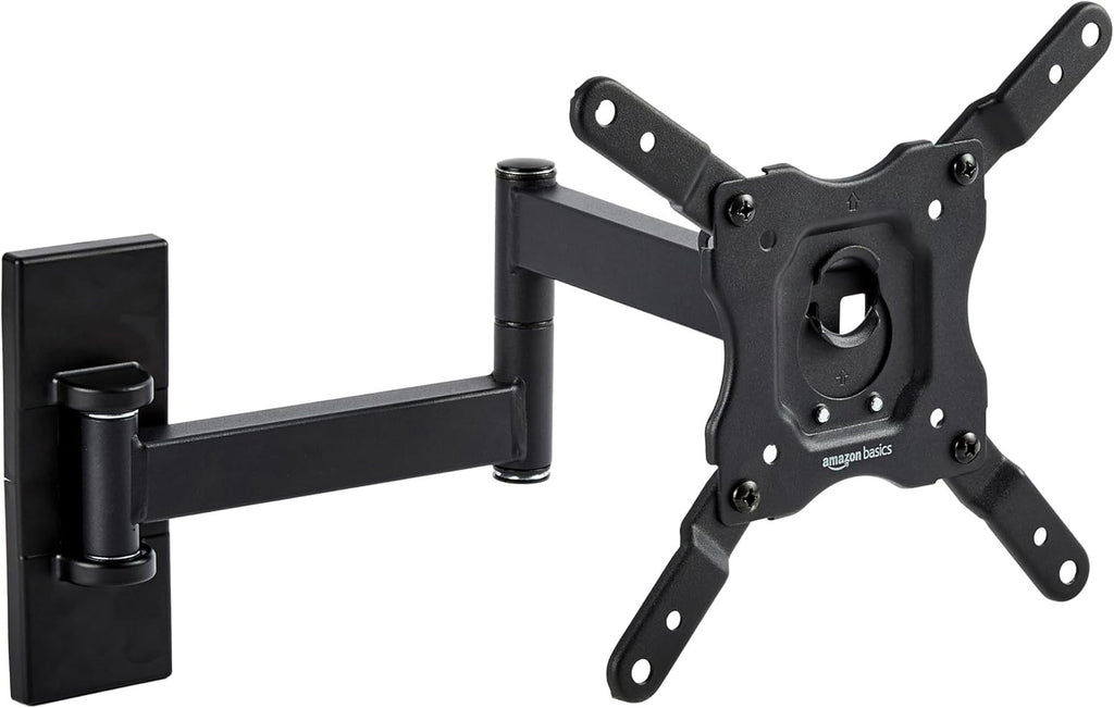 Amazon Basics Full-Motion TV Wall Mount For 12-Inch to 40-Inch Black