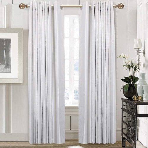 1 Inch Diameter Double Curtain Rod Set Double Curtain gold