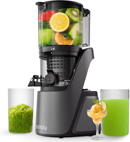 Cold Press Juicer Machine 2.6L Hopper 150mm Feed Chute 3-in-1 Brushless Motor