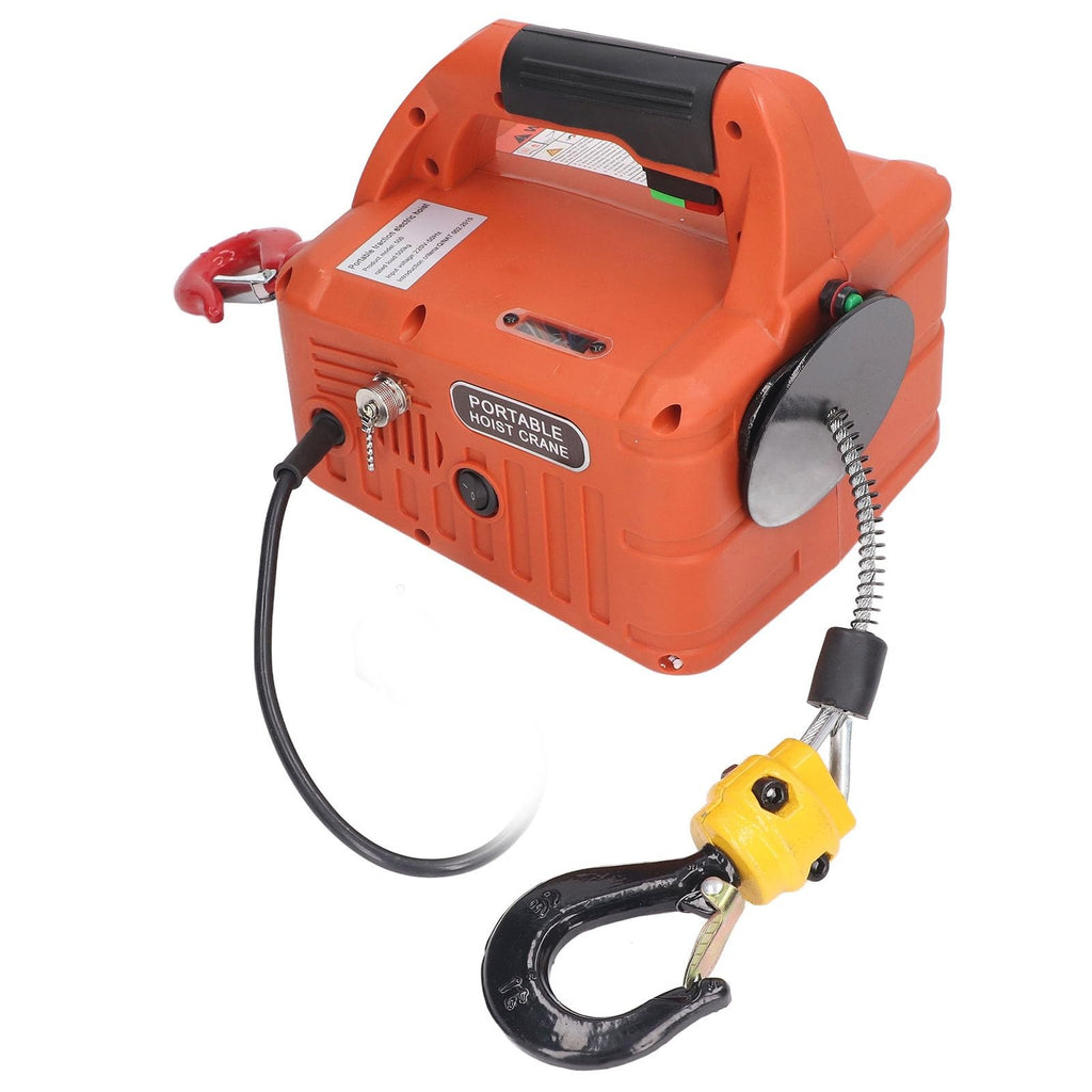Heavy Duty Electric Winch 500KG 1500W Remote Control Portable Lift Crane 7.6M UK