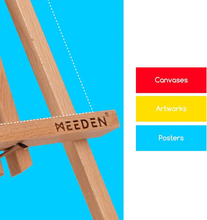 Tabletop Easel Stand 3 Pack 50cm Beech Wood A Frame Canvas Painting Display