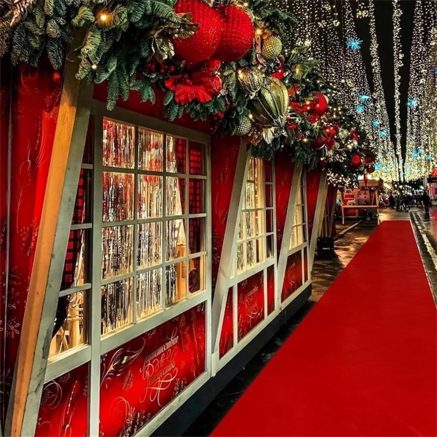 Red Carpet Runner 10x1m Non Slip Aisle Rug for Wedding Party Event VIP