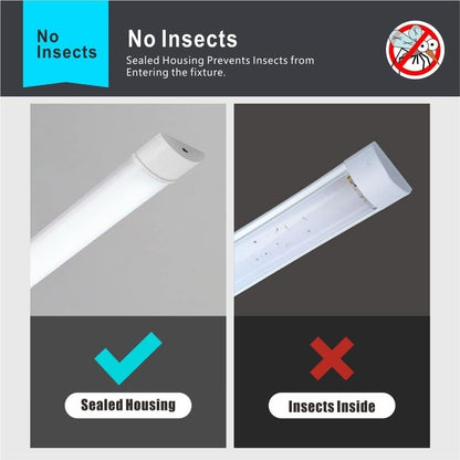 4FT 46in LED Batten Light 34W 3750LM 3CCT Garage Workshop Ceiling Tube