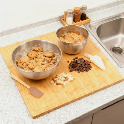 Chopping Board Cutting Board Bamboo 20x20 Inch Large 1" Thick Butcher Block Tray