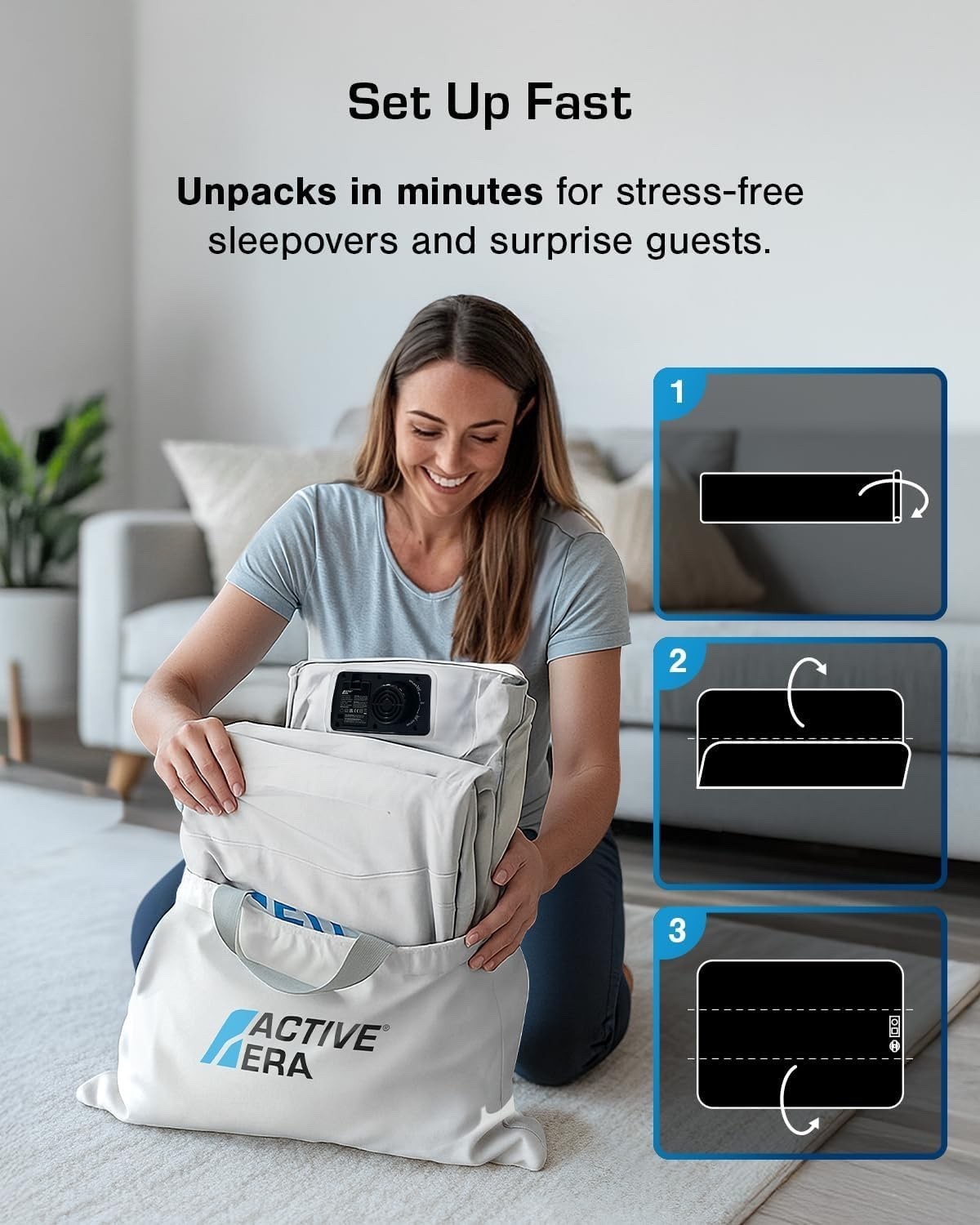 Active Era Luxury Double Inflatable Mattress Self Inflating Deflating