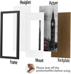 A1 Black Picture Frame 4 Pack Wall Mount Fits 59.4x84.1cm Poster Print