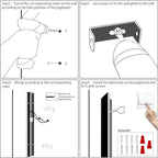 100cm LED Outdoor Wall Light 35W 3000K Warm White IP65 Waterproof