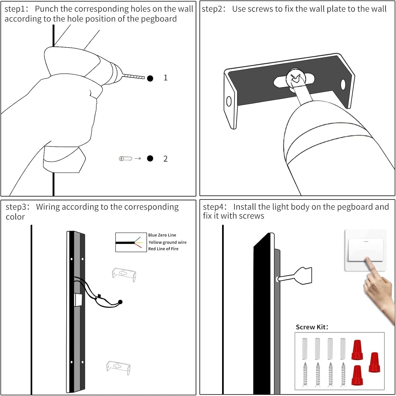 100cm LED Outdoor Wall Light 35W 3000K Warm White IP65 Waterproof