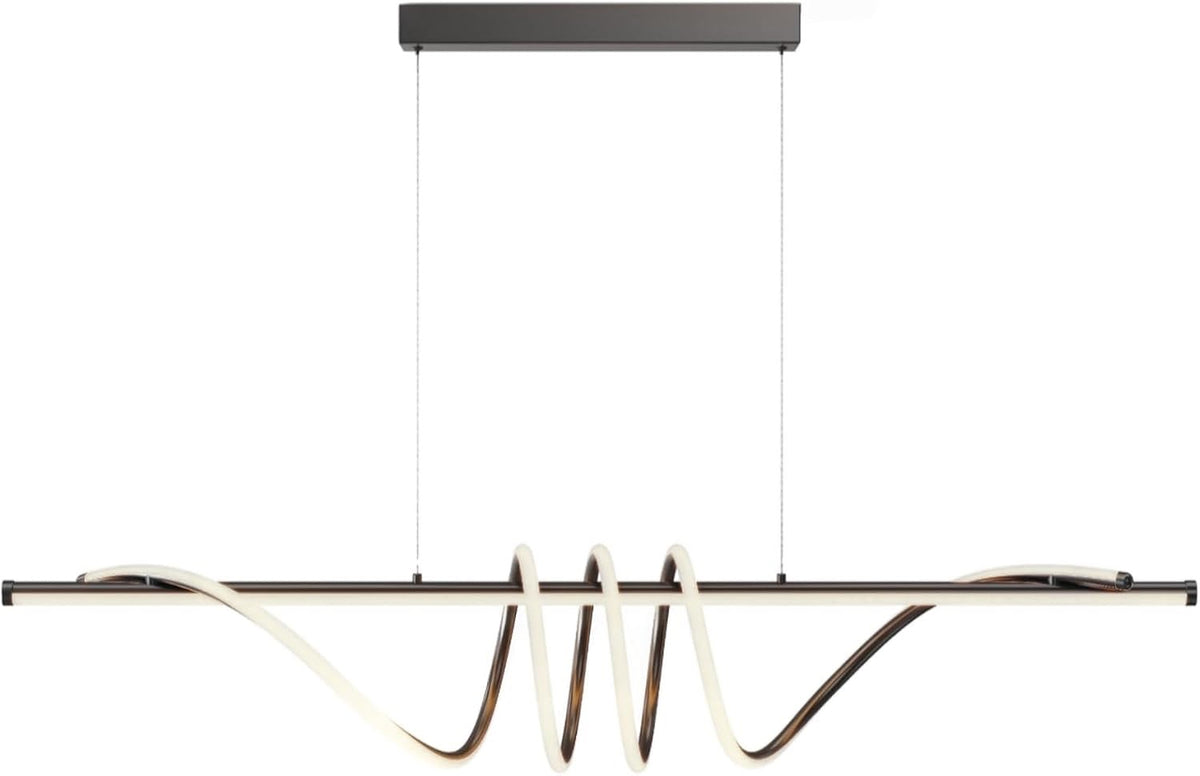 LED Pendant Ceiling Light Dimmable Remote 3000K-6000K 39in Kitchen Island Lamp