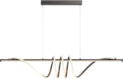 LED Pendant Ceiling Light Dimmable Remote 3000K-6000K 39in Kitchen Island Lamp