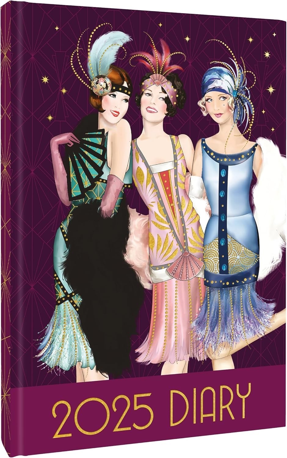Claire Coxon Art Deco A5 Diary 2025 - Art - Week To View