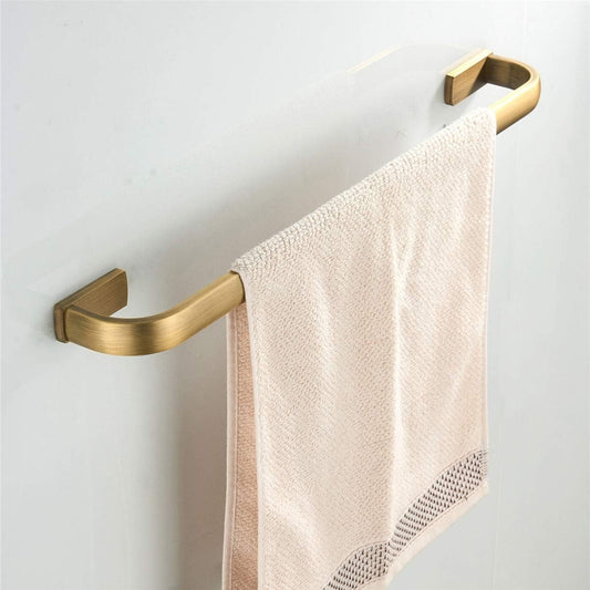 Brass Towel Rail Bar Antique Bronze Wall Mounted Bathroom Holder 57cm Single Rod