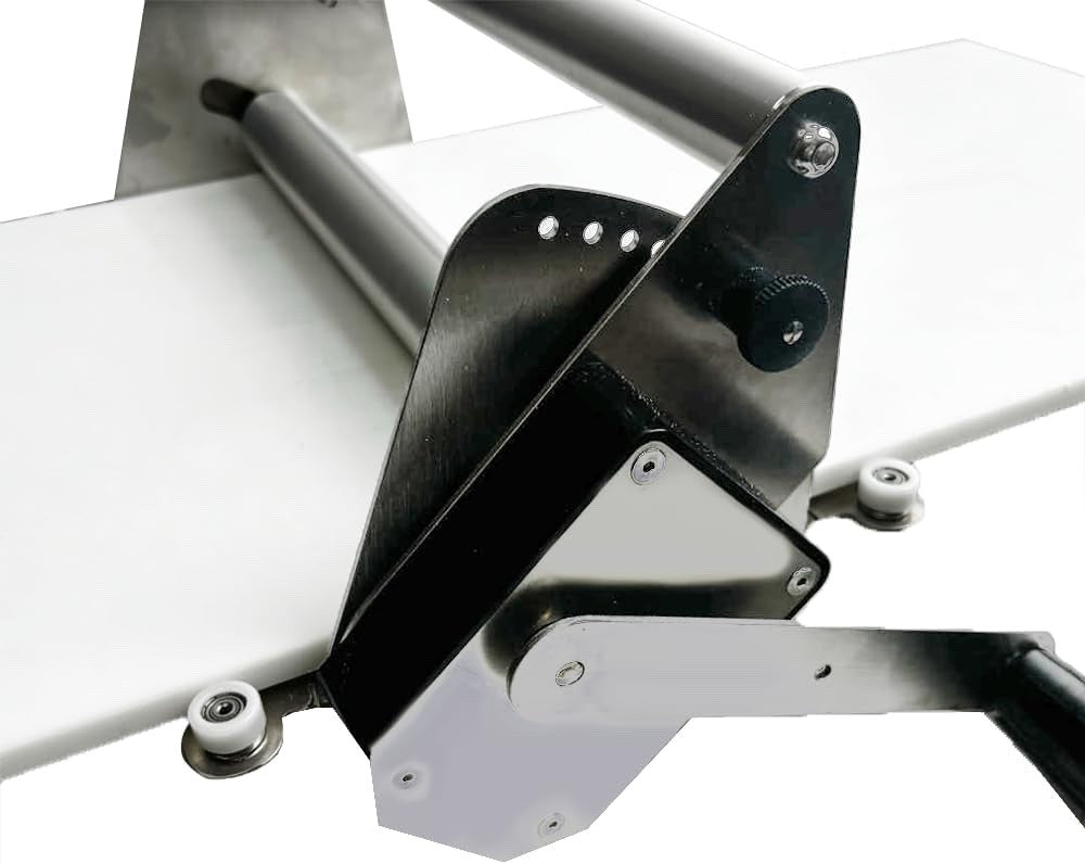 Dough Sheeter Manual Pastry Roller 12in Fondant Adjustable Thickness Machine