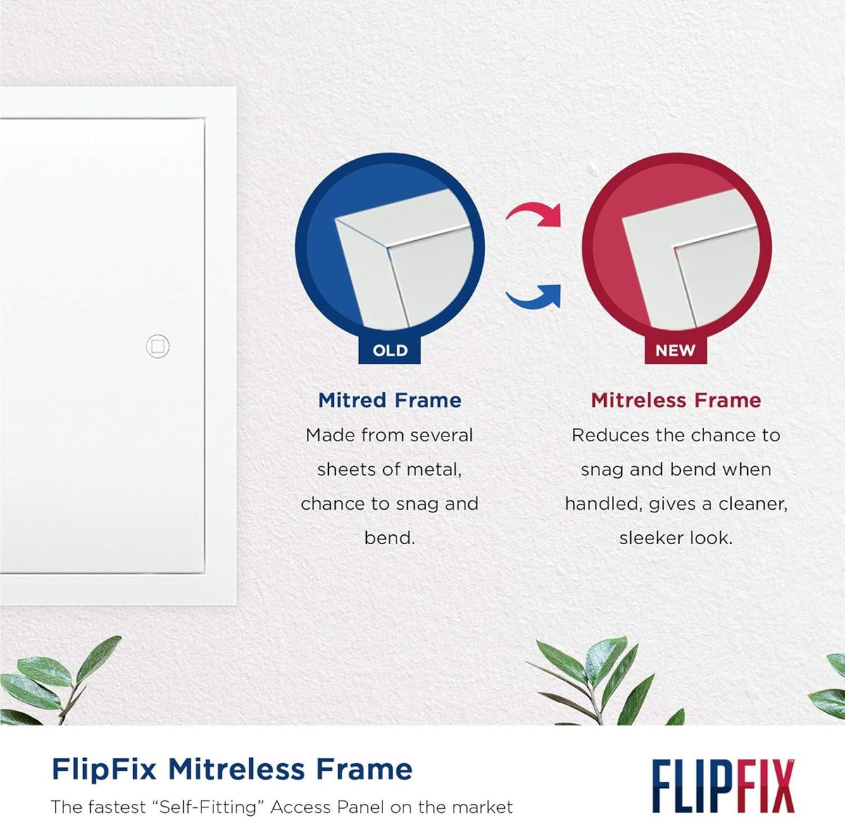 Metal Access Panel 450x450mm FlipFix Picture Frame Inspection Hatch Wall Ceiling