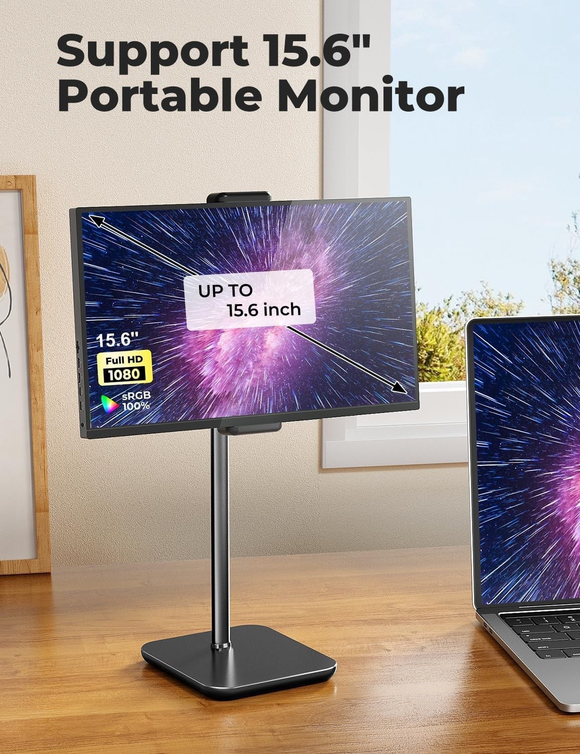 Tounee Tablet Stand for Desk with 360 Adjustable Holder Clamp Bracket