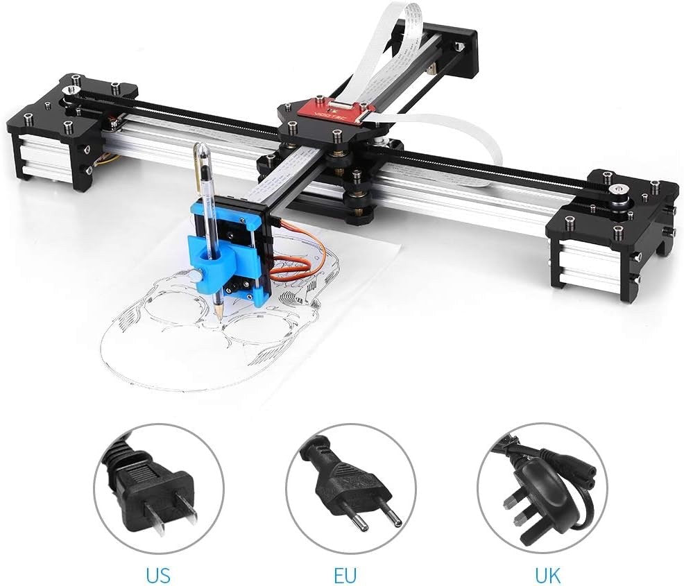 XY Plotter Pen Drawing Robot Machine Handwriting Kit 310x256mm 100-240V Bundle