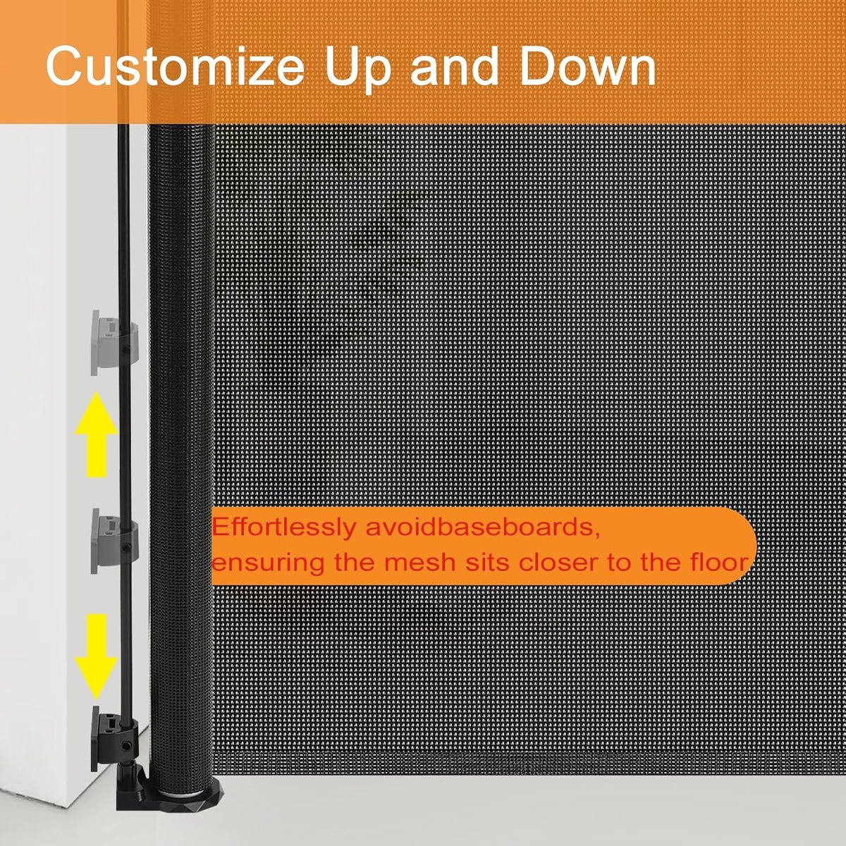Extra Wide Retractable Baby Gate Pet Gate 3.05m One Hand Indoor Outdoor Barrier