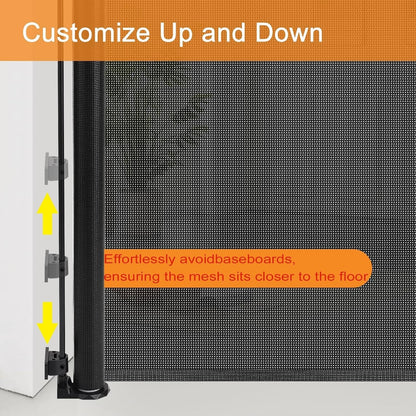 Extra Wide Retractable Baby Gate Pet Gate 3.05m One Hand Indoor Outdoor Barrier