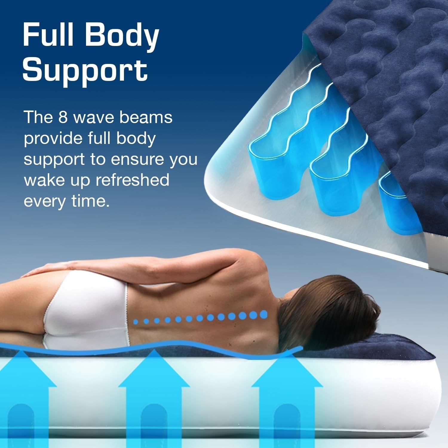 Active Era Luxury Camping Air Bed with USB Rechargeable Pump Single Size