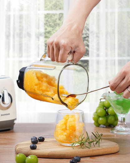 SHARDOR Blender Smoothie Maker with 6 Sharp Stainless Steel Blades & Glass Jug