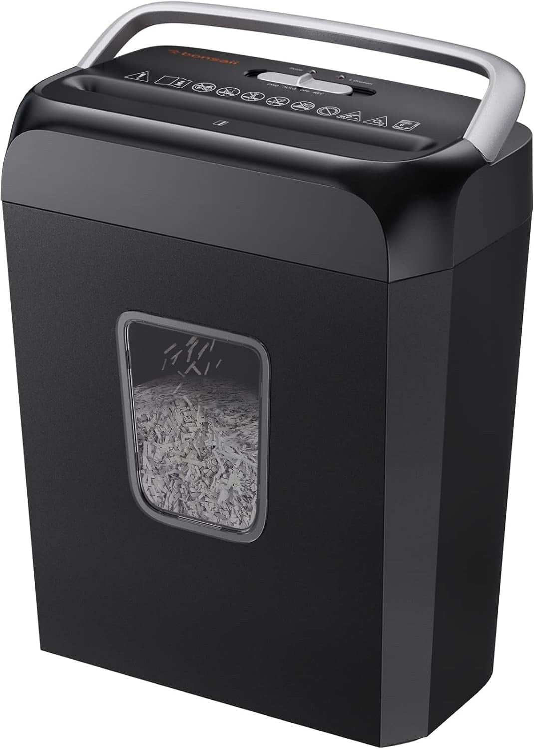 Paper Shredder Cross Cut Machine 6 Sheet P4 Security 13L Bin Credit Card Home