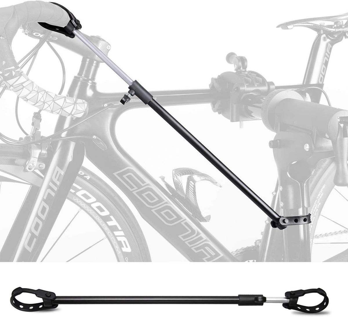 Bike Repair Stand Workstand Foldable Aluminium 360° Clamp Tool Tray 27kg Black