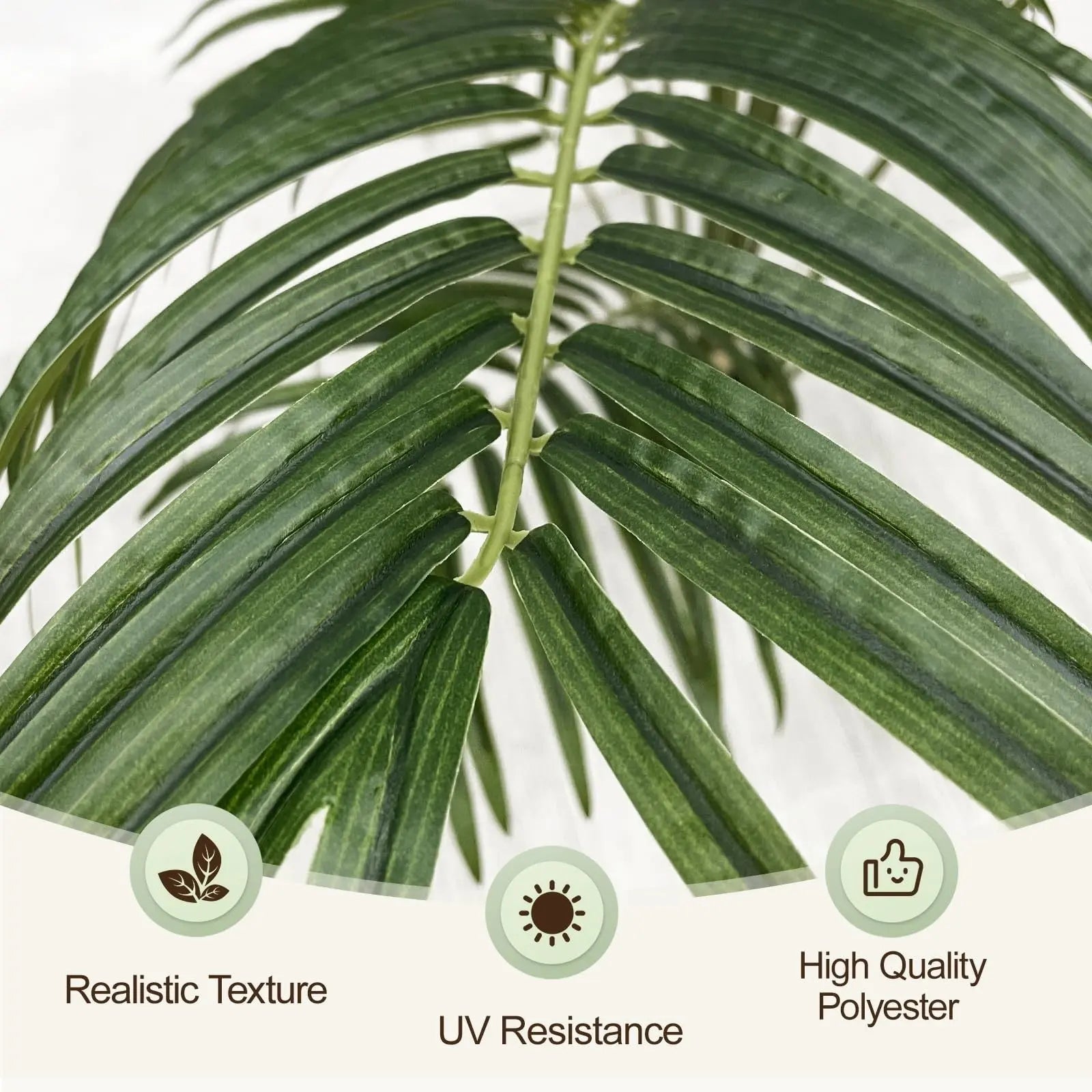 Keeplush Artificial Palm Tree 200cm Tall Fake Palm Tree Indoor Decor