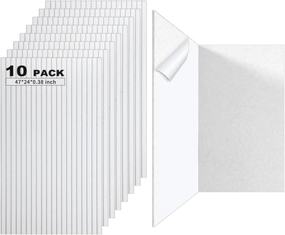 Acoustic Panels 10 Pack 47x24 in Soundproof Wall Panels Self Adhesive Foam