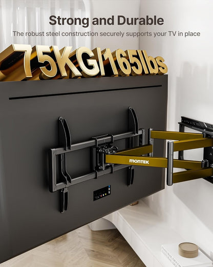 Full Motion TV Wall Bracket 37-90 Inch 75kg Tilt Swivel Extend VESA 600x400