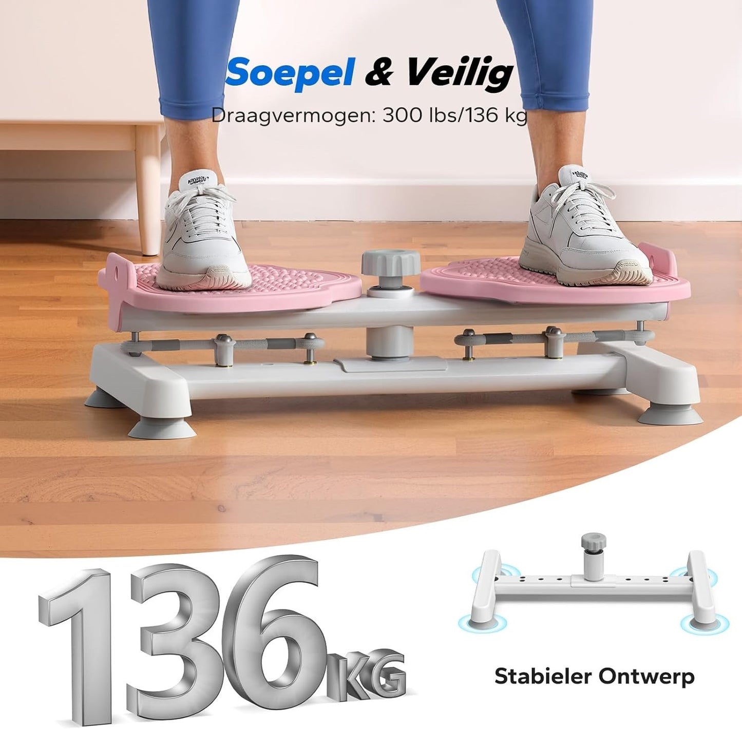 Twist Waist Disc Board Balance Trainer Bands Fitness Core Legs Hips Home Gym