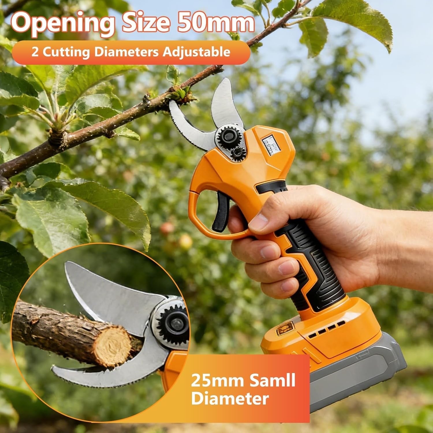 Electric Secateurs Pruning Shears Telescopic Pole for Makita 18V 50mm No Battery
