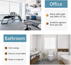 Zebra Day Night Roller Blind Easy Fit Window Shade 85x230cm White